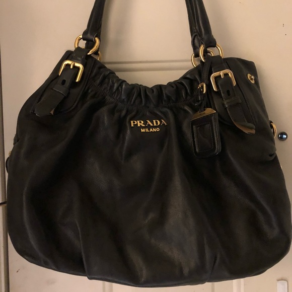 prada milano black purse